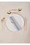 Shiny Cutlery Spoon Knife Set Gold 24 Pieces - 5