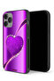 غطاء حماية لامع على شكل قلب لهاتف Apple iPhone 14 Pro Max