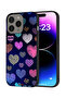 غطاء حماية لجهاز Apple iPhone 15 Pro Max بنقشة قلوب داجا
