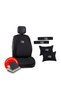 New R Logo Embroidered Jacquard Woven Car Cushion and Comfort Set - 4