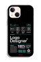ملصق شعار مصمم لجراب حماية لجهاز Apple iPhone 13 mini - 2