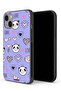 غطاء حماية لجهاز Apple iPhone 13 mini بتصميم Love And Panda Doodle