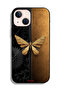غطاء حماية لجهاز Apple iPhone 13 mini بتصميم فراشة فولاذية - 2