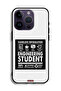 جراب حماية لجهاز Apple iPhone 14 Pro - ملصق طالب هندسة - 2