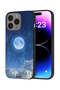 غطاء حماية لجهاز Apple iPhone 15 Pro بتصميم غيوم القمر