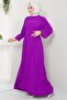 Belted Pleated Aerobin Dress Lilac Hm2339 - 3