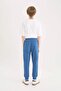 D9994 Indigo Boy's Printed Sweatpants with Elastic Waist and Pockets - 6