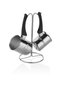 1119 - 18 Pieces - Induction Cooker Compatible, Stainless Steel Dowry Set, Silver Body, Black Detail - 2
