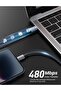 USB-C to Lightning Cable, 1M Nylon Braided Fast Power Delivery Charging Cable - 4