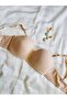 Skin Color Gathering Underwire Cotton Combed Cotton Unpadded Lotus Bra - 5