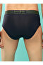 Pack of 2 - Solid Briefs with Striped Waistband - 4