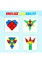 100 PCS Magnetic Tiles with 2 Cars, STEM Approved Educational Magnet Building Toys - 7
