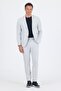 Men's Gray Mono Collar Flexible 6 Drop Slim Fit Suit 1001250117
