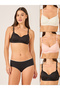 Pack of 3 - Padded Non-Wired T-Shirt Bra