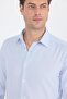 Navy Blue Long Sleeve Hard Collar Slim Fit Cotton Shirt Without Pockets 1004250225 - 4