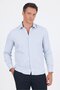 Men's Black Long Sleeve Hard Collar Slim Fit Cotton Shirt 1004250225