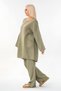 Muslin Tunic 100% Cotton Pocket Detail Loose Muslin Dress Hijab Green - 4