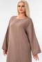 Muslin Tunic 100% Cotton Pocket Detail Loose Muslin Dress Hijab Mink - 7