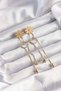 316L Steel Gold Color Dangle Knot Model Daisy Earrings - Tj-Bkp9497