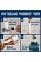 Water Bottle Filter, Premium Water Bottle Replacement Filters, BPA Free, 3 Count - 4