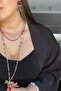 Multi Zebra Tip Necklace - 4