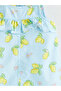 Blue Lemon Printed Baby Girl Romper - 3