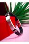 Name Writable Steel Leather Bracelet