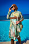 Brown Hijab Swimsuit 4 Piece Full Covered Swimwear Set R2512 - 2