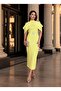 Shoulder Detail Halter Neck Belted Stone-Detail Dress