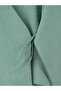 Linen Look Suit with Side Tie Skirt - Water Green - 4