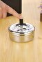 10Pcs Steel 9cm Pressed Cafe Restaurant Diner Round Ash Tray Ashtray - 3