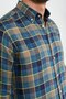 Giorgianni Lapel Button Plaid Linen Slim Fit Shirt - 5