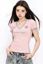 Unspetgroup Grunge T-Shirt with V-Neck Piping
