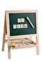 Multifunction Portable Double Sided Wooden Whiteboard & Chalkboard With Height Adjustable