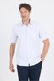 White Hard Collar Short Sleeve Pocket Comfort Fit Cls Shirt 1004250262 - 3