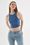 Crop Tank Top Indigo - 3