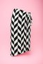 Black and White Zigzag Patterned Long Pareo Satin Does Not Show Underwear Women's Beach Dress New Season