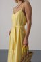 Shilsee Women's Basic Long Dress with Straps Yellow - 3