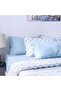 Bliss 6 Piece King Comforter Set 240X260 Cm Lt. Blue | Cotton /Viscos-180 Thread Count