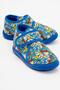Children's Velcro Home Shoes Sax Blue