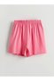 Lcw Kids Ecru Crew Neck Girls' Sleepwear Set with Shorts - 4