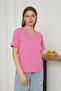 Short Sleeve V-Neck Women's T-Shirt - 2