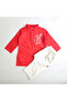Organic Cotton Tiger Embroidered Red Kurta paired with Pajama Pants - 2