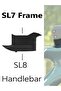 Nylon 4pcs Road Bike SL8 Handlebar Adapter Spacers Accessories For Original SL7 Frame - 8