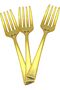 Golden Colour Mini Fork Set – Stainless Steel Dessert & Appetizer Forks, Reusable Small Gold Forks - 9