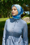 وشاح روزي ريفي - أزرق - 5