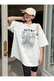 Unisex Men/Women Retro Custom Printed Oversize Cotton T-Shirt - 5