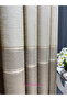 Paris Cream Gold Detailed Panel Background Curtain 1X3 Frequently Pleated, Suitable for the Entire Room, Does Not Wrinkle - 2