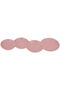 Serving Plate Porcelain Alsaif Gallery, Circles - Pink