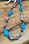 Ocean Breath – Seashell Leaf Figured & Natural Stone Steel Necklace - 5